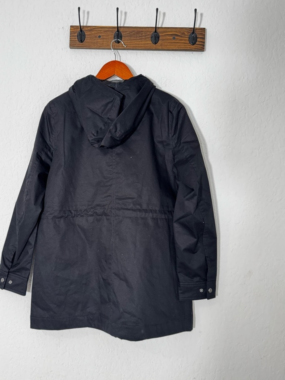HUNTER Black Water Resistant Smock Jacket Rain Coat - Picture 3 of 6